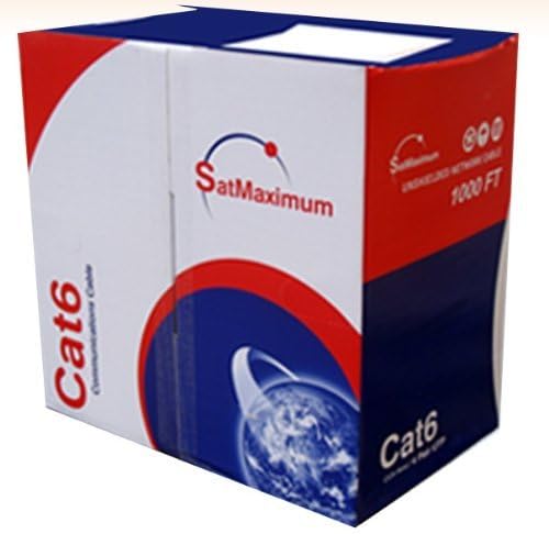 White 23 AWG Solid UTP CAT6 Bulk Cable 1000 ft X136