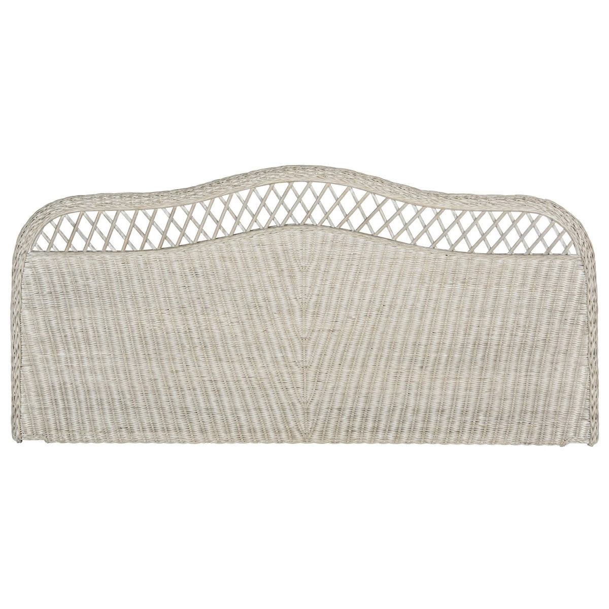 Antique Grey Rattan Full Headboard K71656
