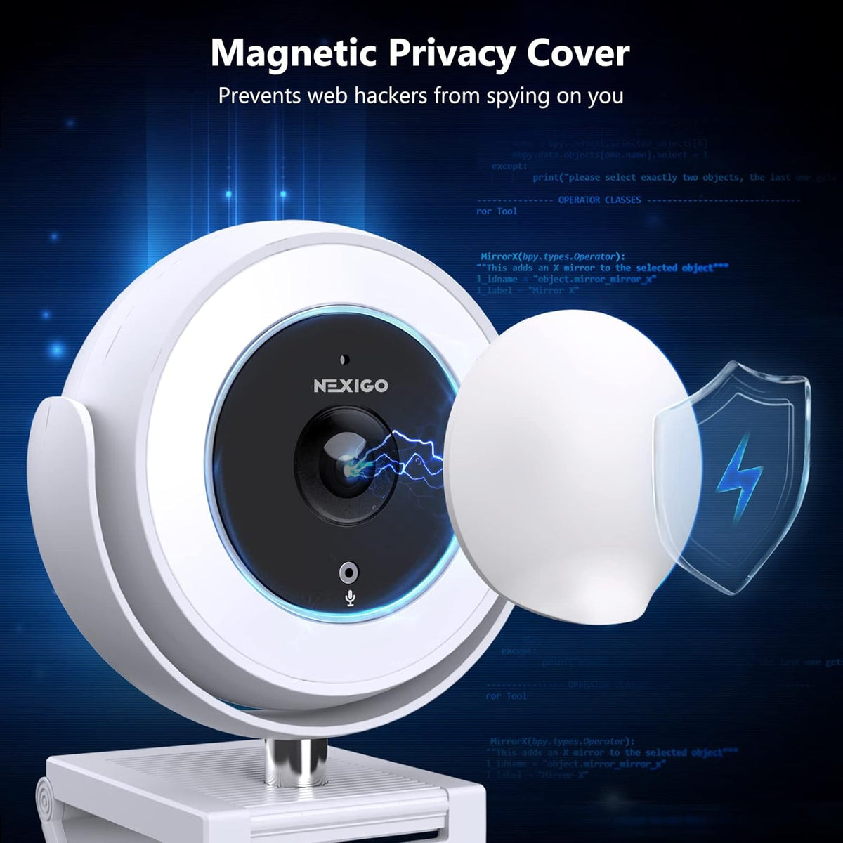 White 1080P Webcam with Remote Control U168150