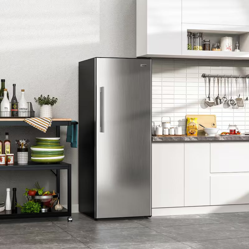 11 cu. ft. Convertible Upright Freezer/Refrigerator in Stainless Steel D51241