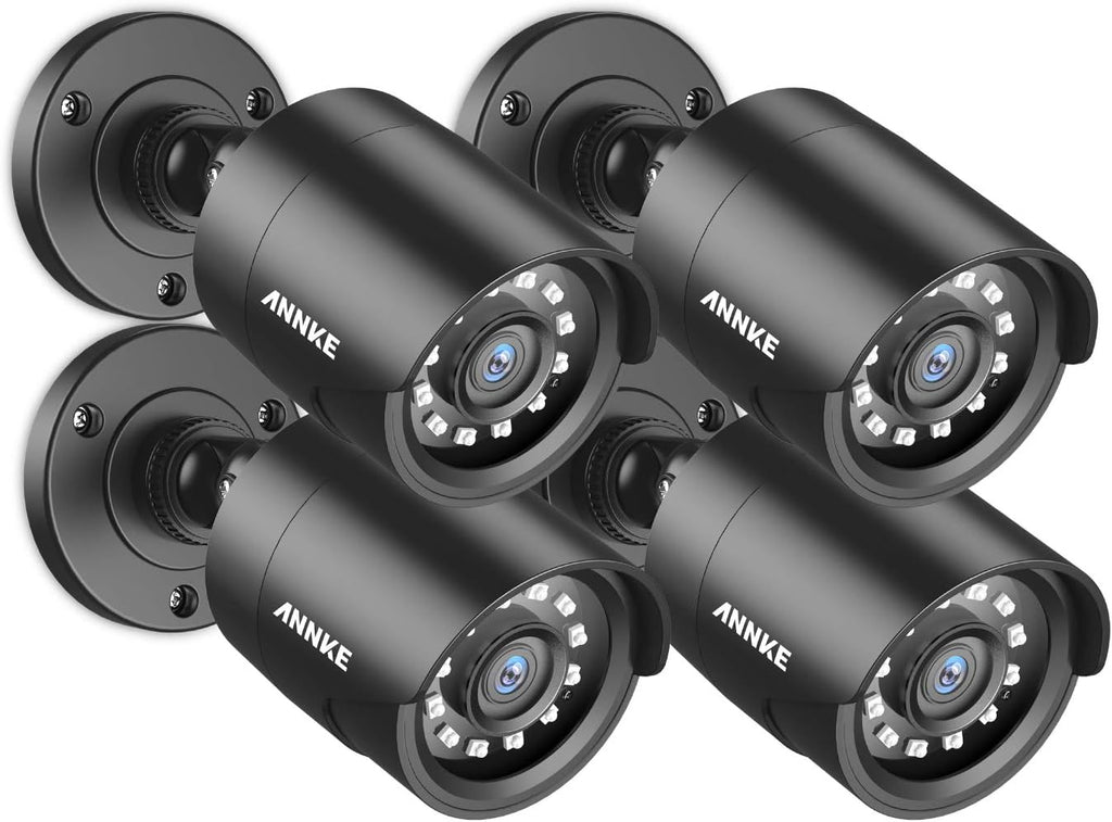 4 Pack 1080P HD TVI Outdoor Indoor Security Camera H516358