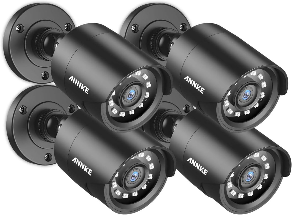 4 Pack 1080P HD TVI Outdoor Indoor Security Camera H516358