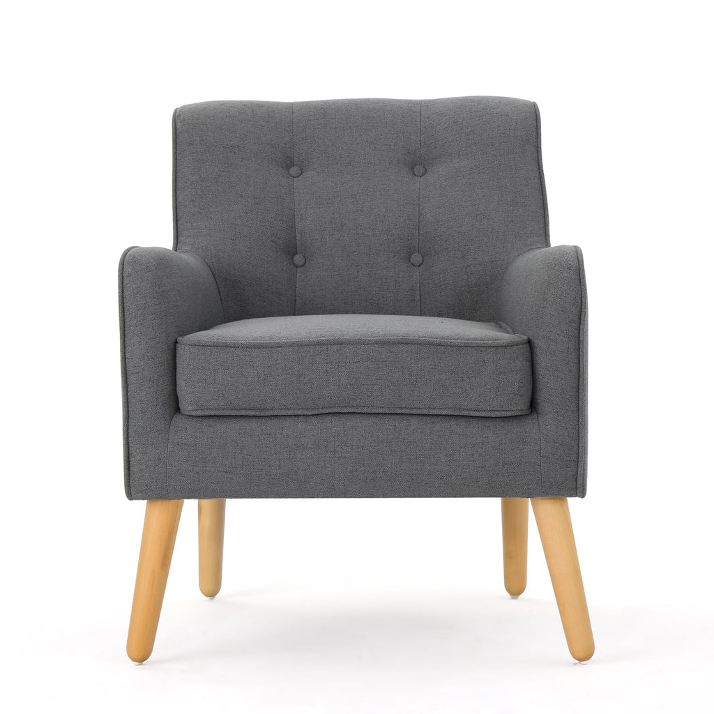 Charcoal Fabric Arm Chair S674