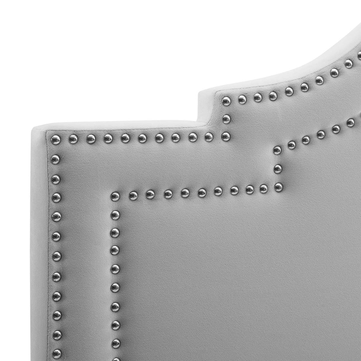 Light Gray King/California King Velvet Headboard A791