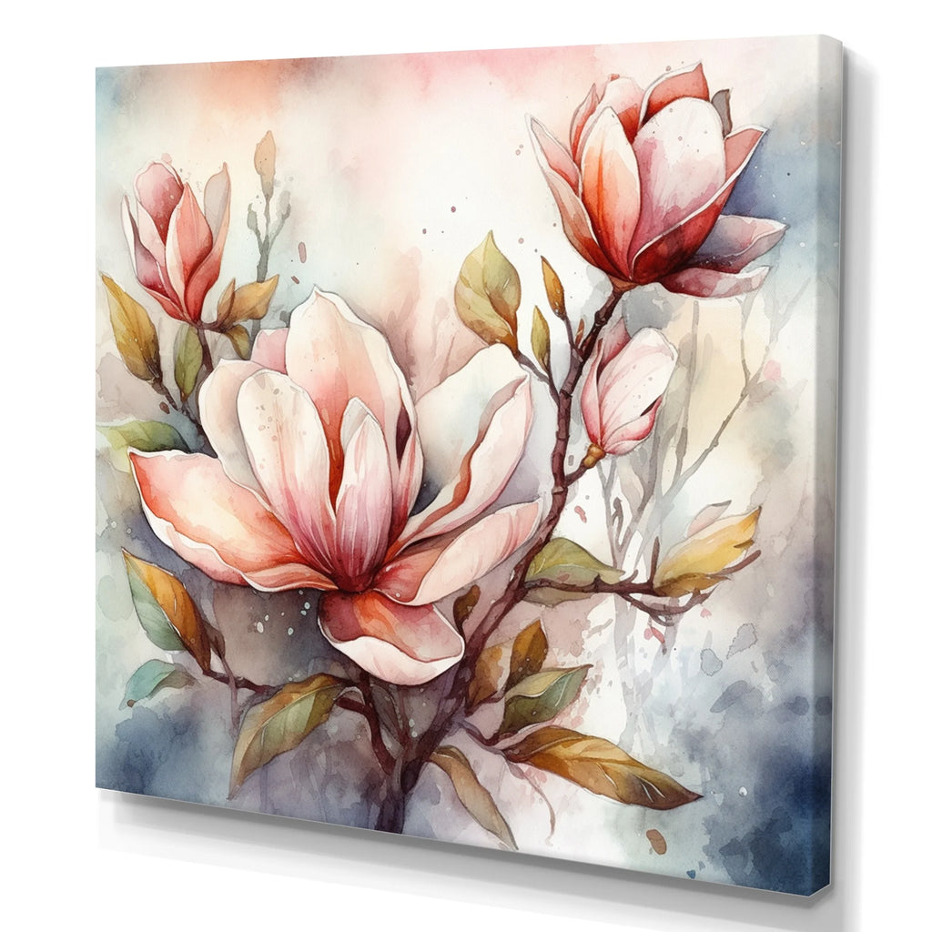 Floral Magnolias Canvas Art Print S332