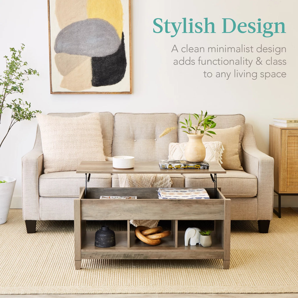 Lift Top Coffee Table with Hidden Storage C290811