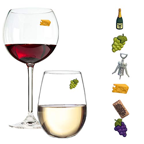 Magnetic Wine Glass Charms Set of 6 A200018