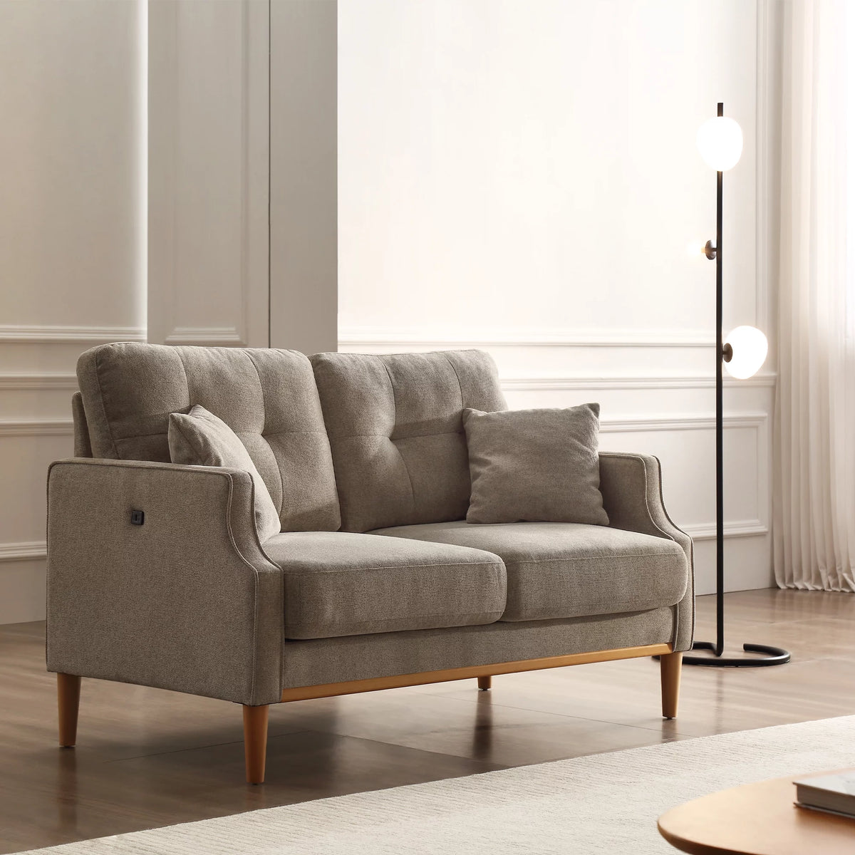 Cream 2 Seater Sofa with Waterproof Fabric G882848
