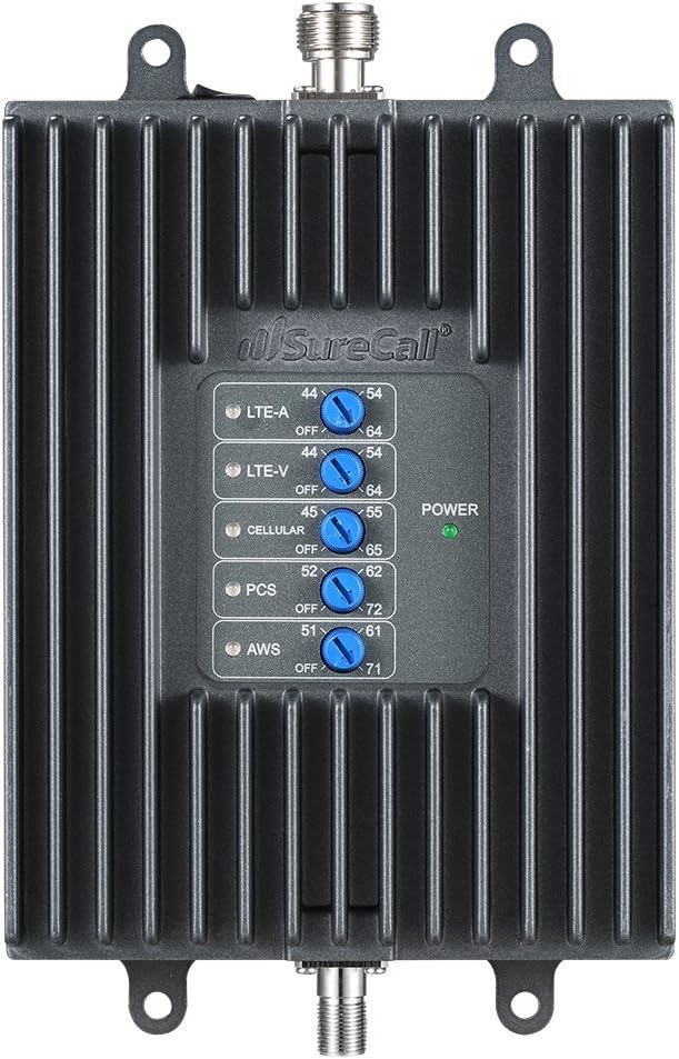 Cell Phone Signal Booster Kit, 3,000 Sq Ft, Black H190