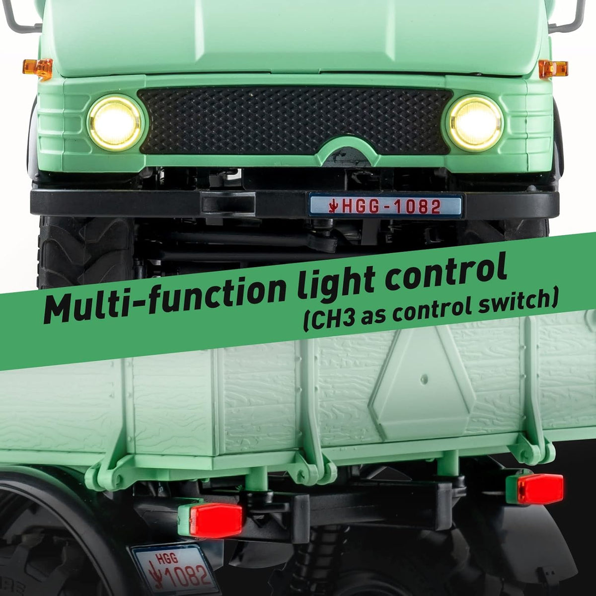 1/18 RC Crawler RTR 3-Ch 2.4GHz 4WD RC Car with LED Lights P9340