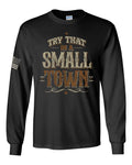Black Long Sleeve Graphic T-shirt X976170