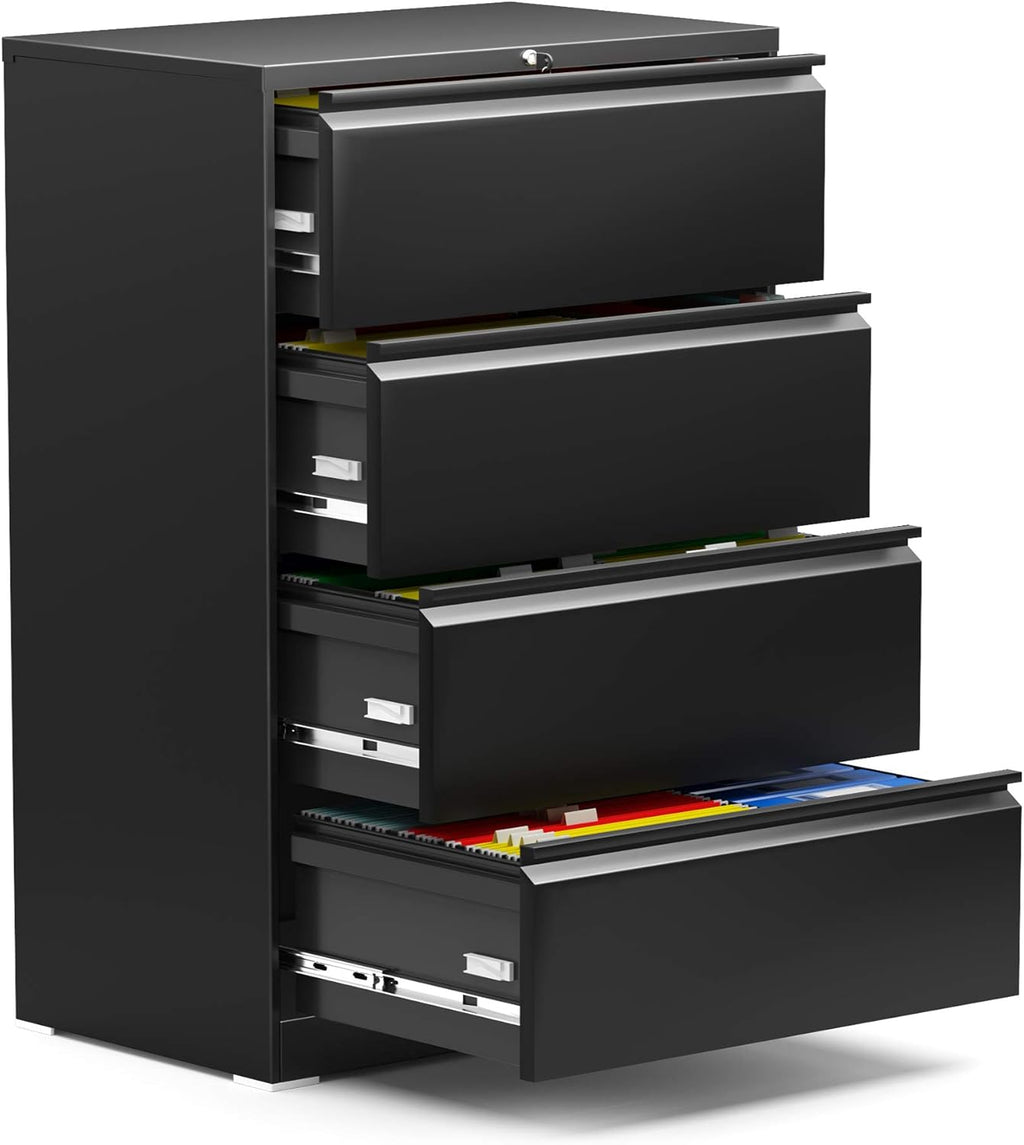 4 Drawer Metal File Cabinet with Lock X8468