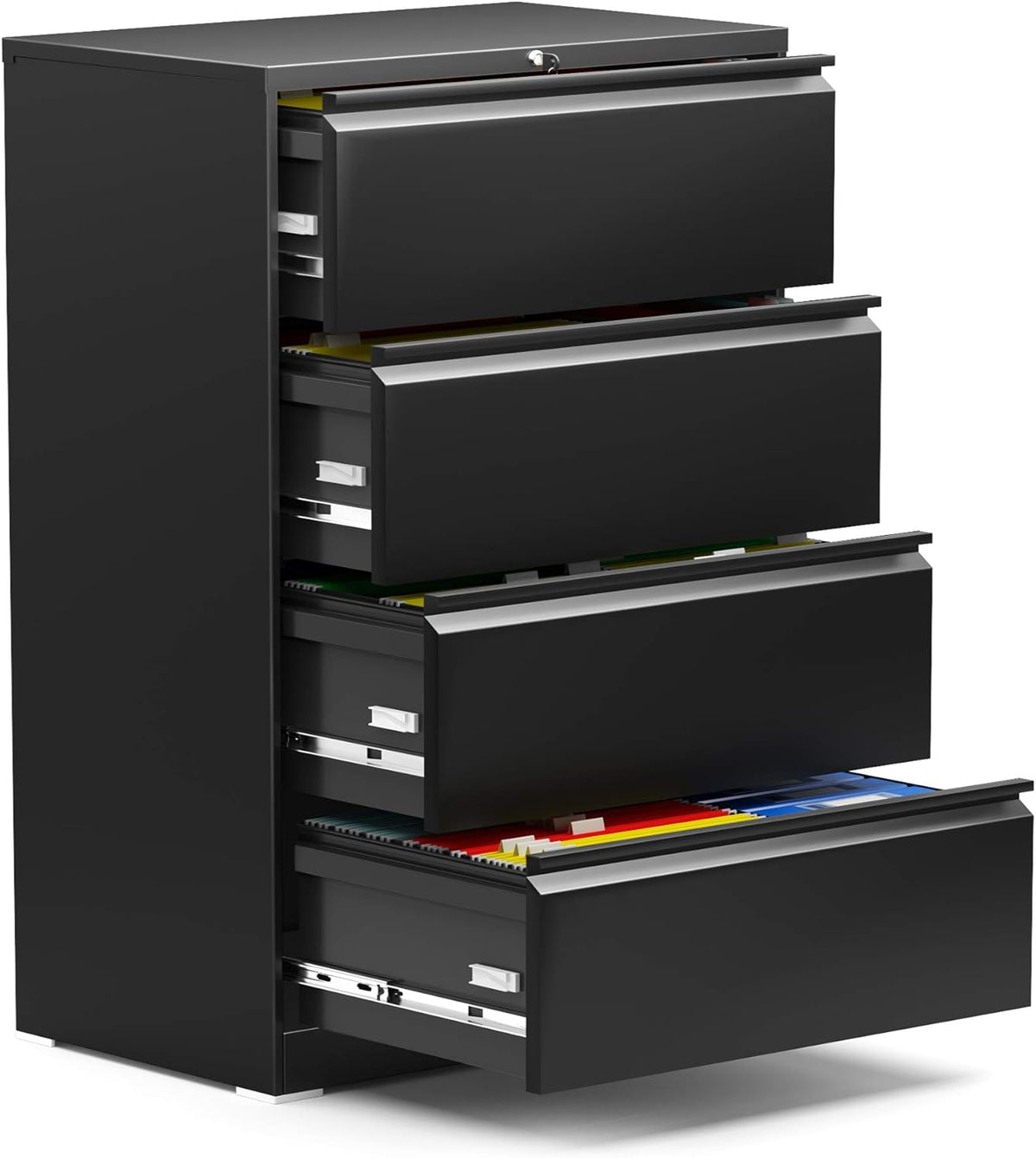 4 Drawer Metal File Cabinet with Lock X8468