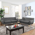 2 Piece Living Room Set in Gray L1824