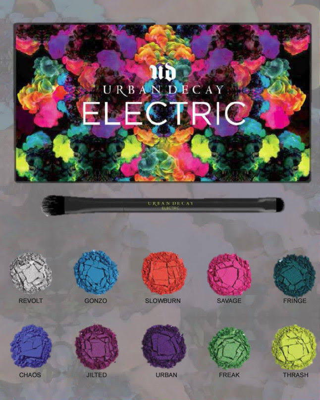 Electric Pressed Pigment Eyeshadow Palette with Brush L88700