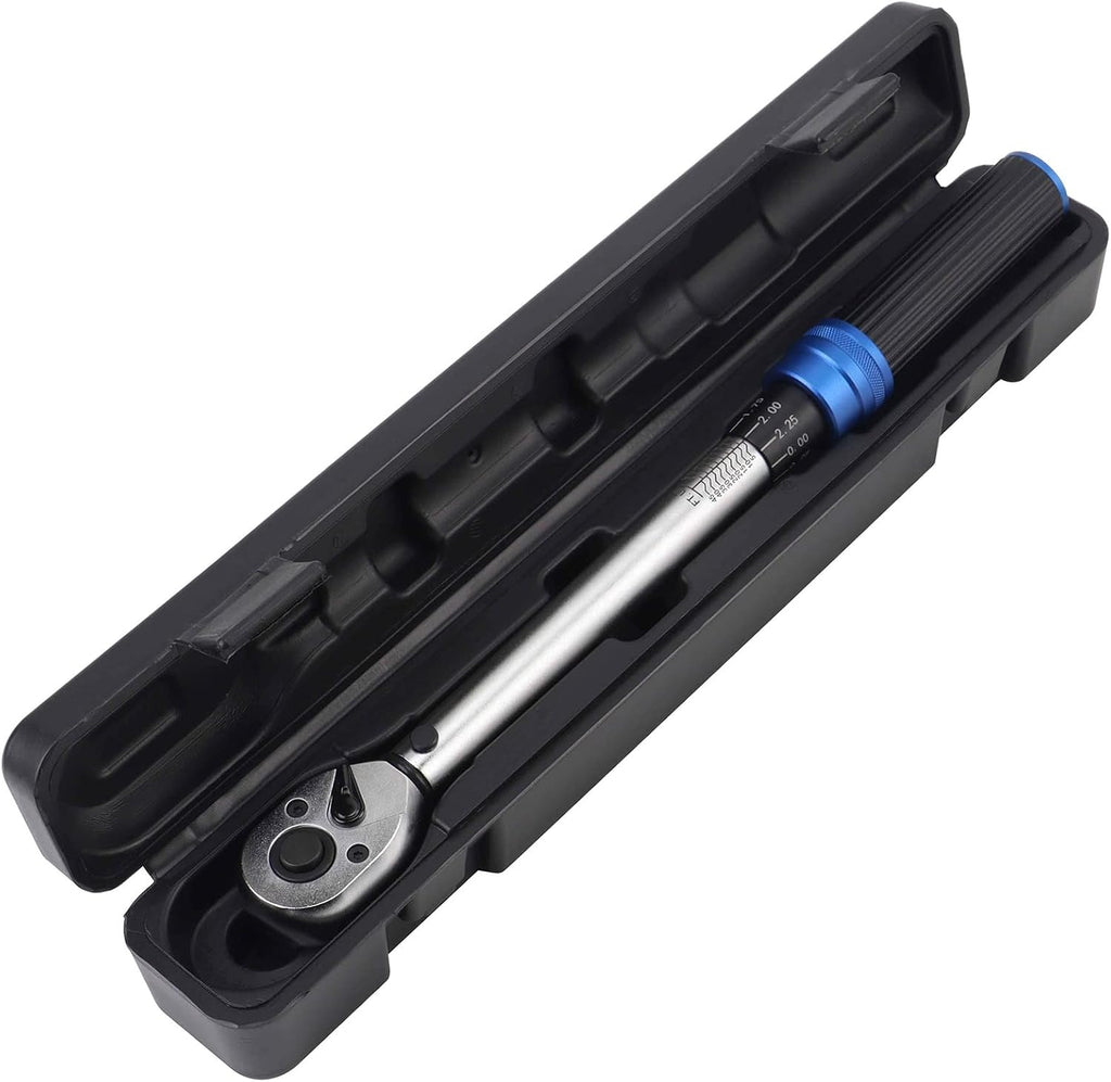 3/8-Inch Drive Click Torque Wrench, 2.5～45 Ft-Lbs, Preset, Dual Torque Scales, Pack of 2 F593488