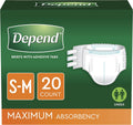 Maximum Absorbency Incontinence Protection with Tabs, S/M, 60 Count Z42352