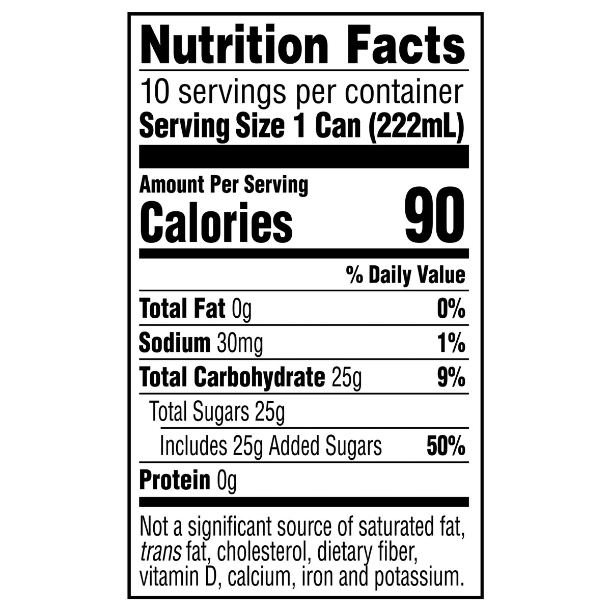 Mini Soda Pop Soft Drink, 7.5 fl oz, 10 Pack Cans A72765