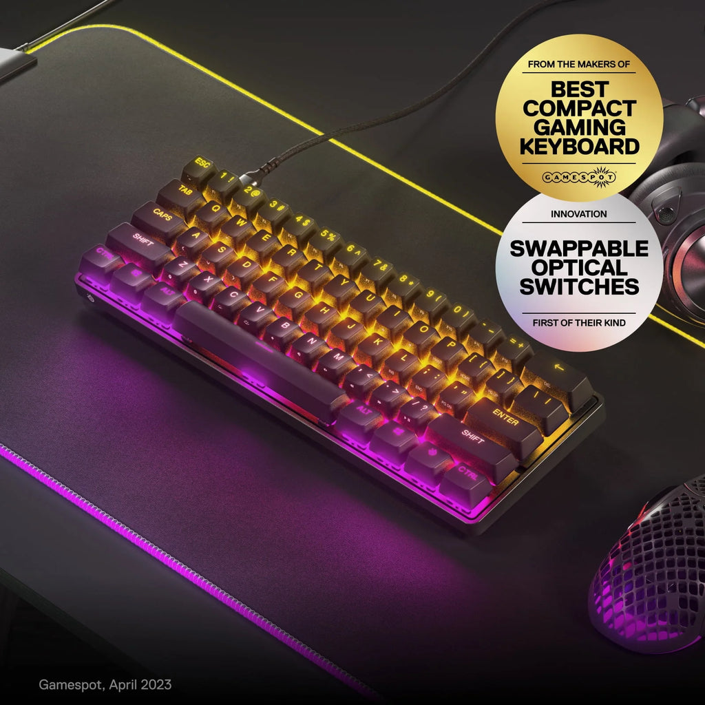 Black 60% Wired Gaming Keyboard with RGB Lighting A803