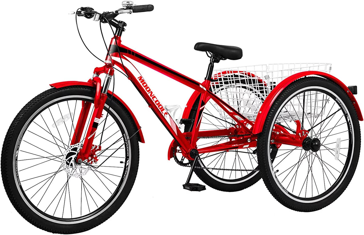 Mountain Tricycle 7-Speed 26 inch with Cargo Basket M9555
