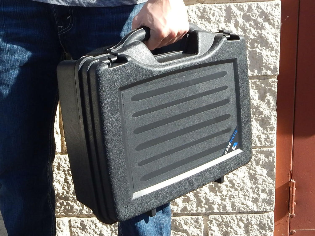 Hard Case Compatible with Shure Microphones with Customizable Foam for up to 6 Mics T808