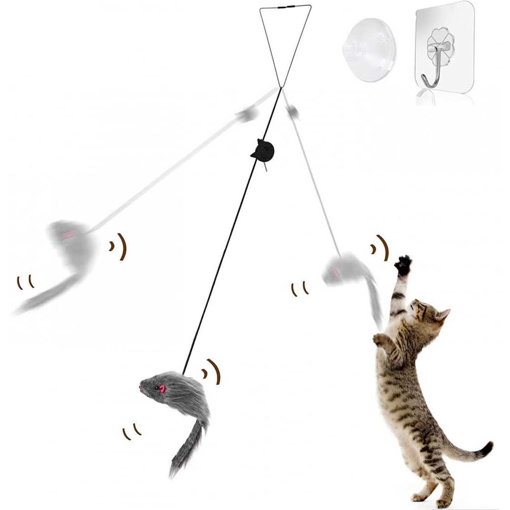 Hanging Door Cat Mouse Toys D747