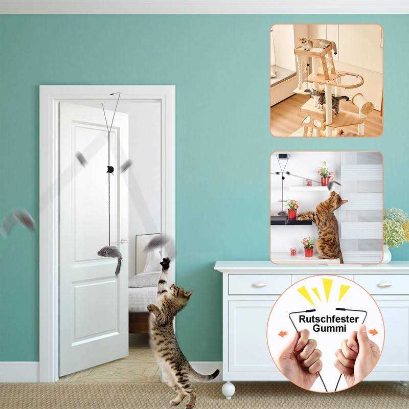 Hanging Door Cat Mouse Toys D747