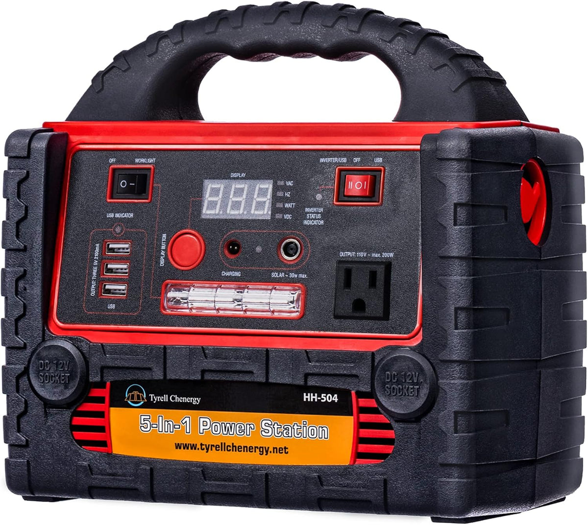 200W Portable Power Station Solar Generator with LED Light L775