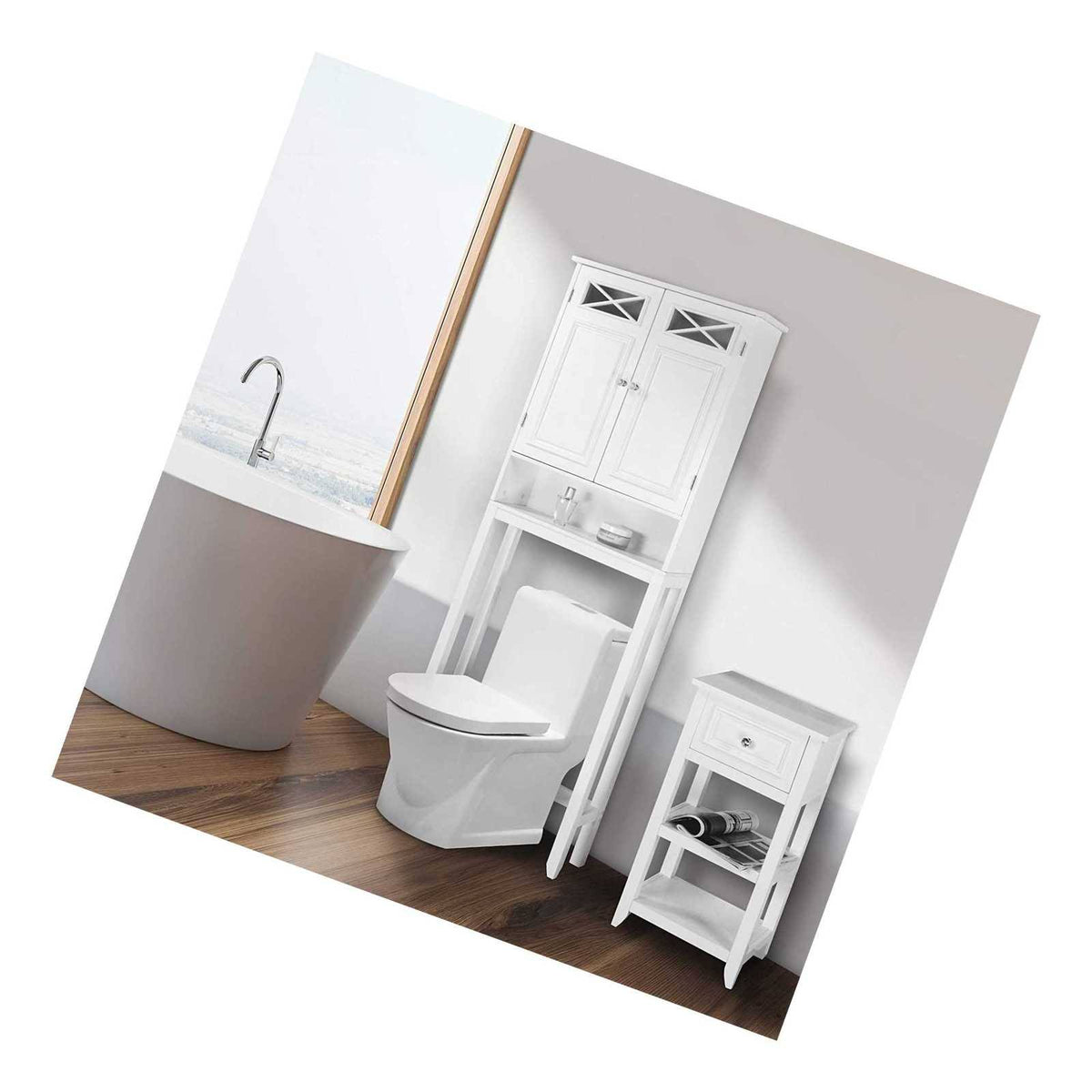White Wall Cabinet Q882869