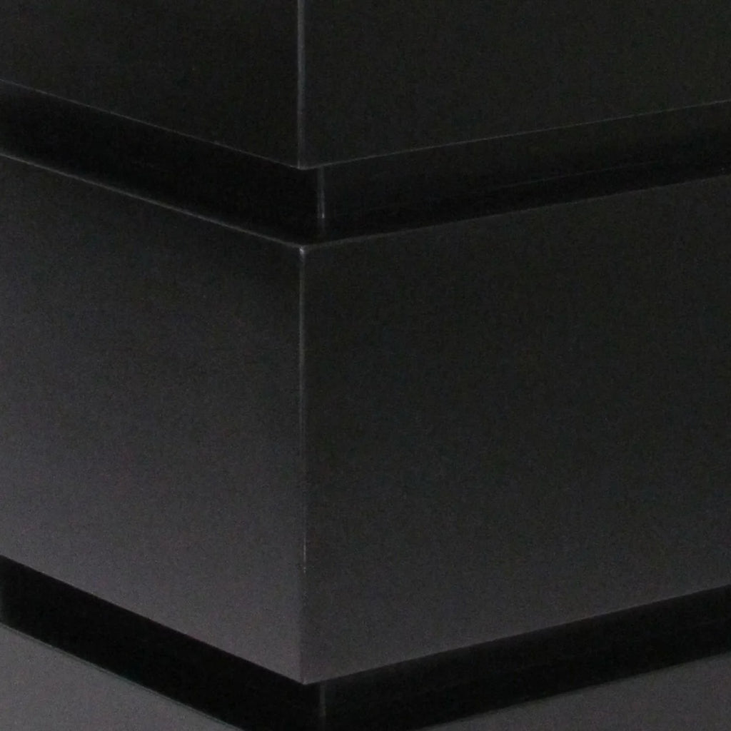 Antique Black Wooden Pedestal Stand Z856358