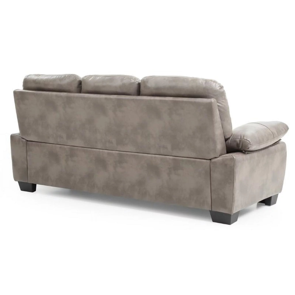 Gray Faux Leather Sofa K684981
