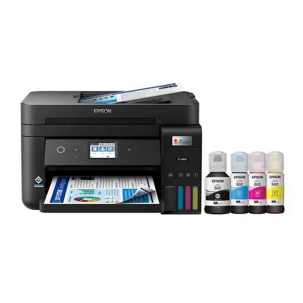 EcoTank ET-4850 Wireless All-in-One Supertank Printer with Scanner, Copier, Fax, ADF and Ethernet I7086