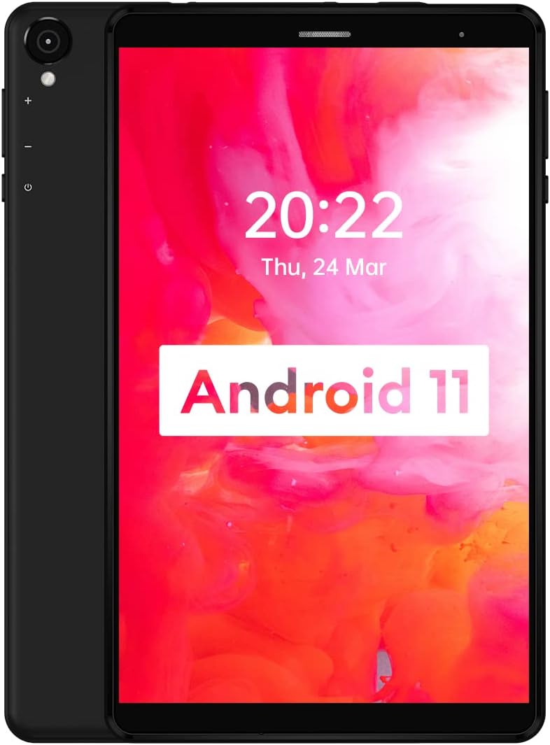 8 inch Android 11 Tablet, 3GB RAM 64GB ROM, 800 * 1280 HD Display D157