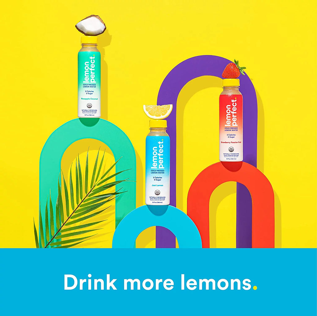 12-Pack 12 fl oz Cold-Pressed Lemon Water F579