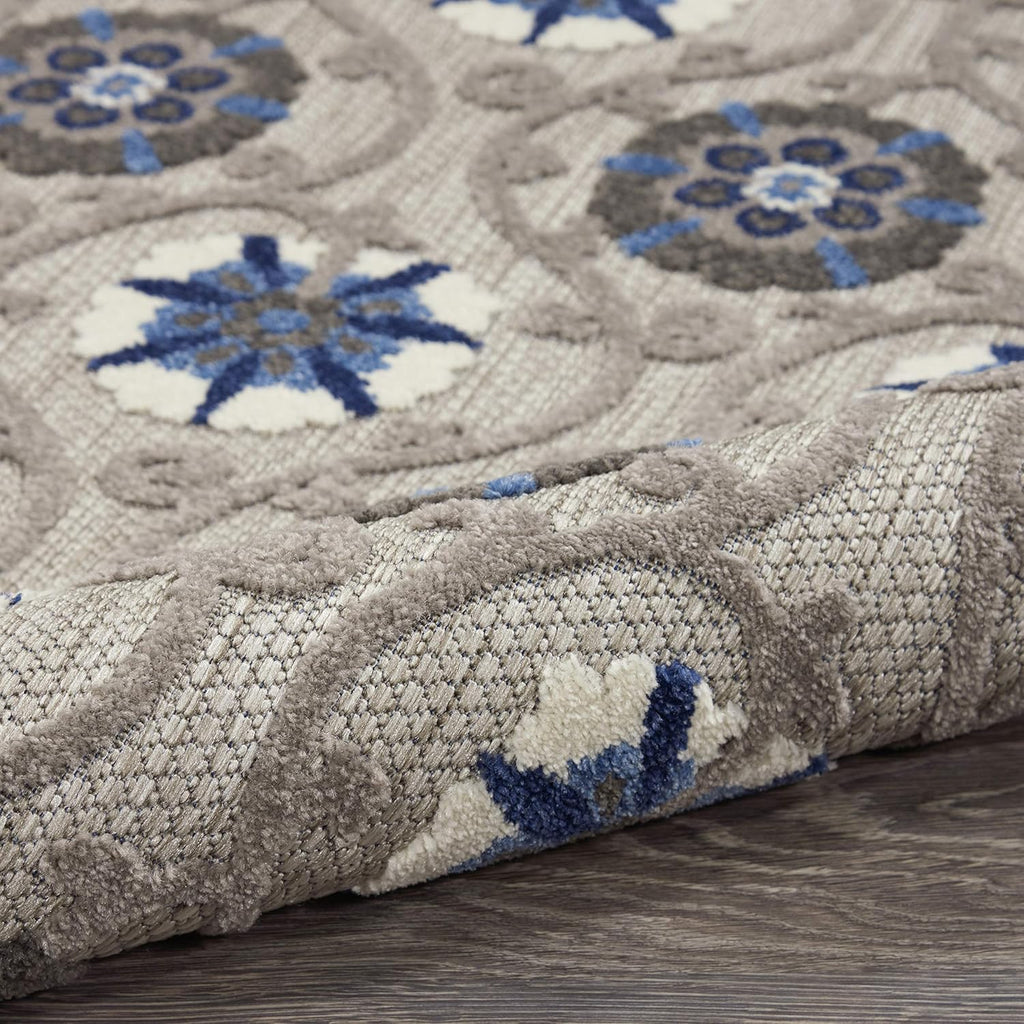 Grey/Blue 7' x 10' Area Rug Y48476