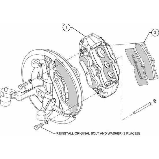 Black Front Caliper Kit W963