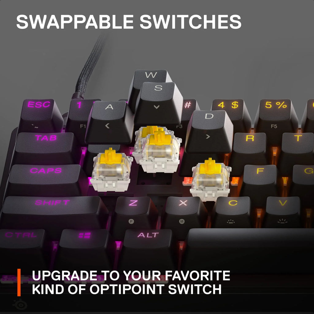 Black 60% Wired Gaming Keyboard with RGB Lighting A803