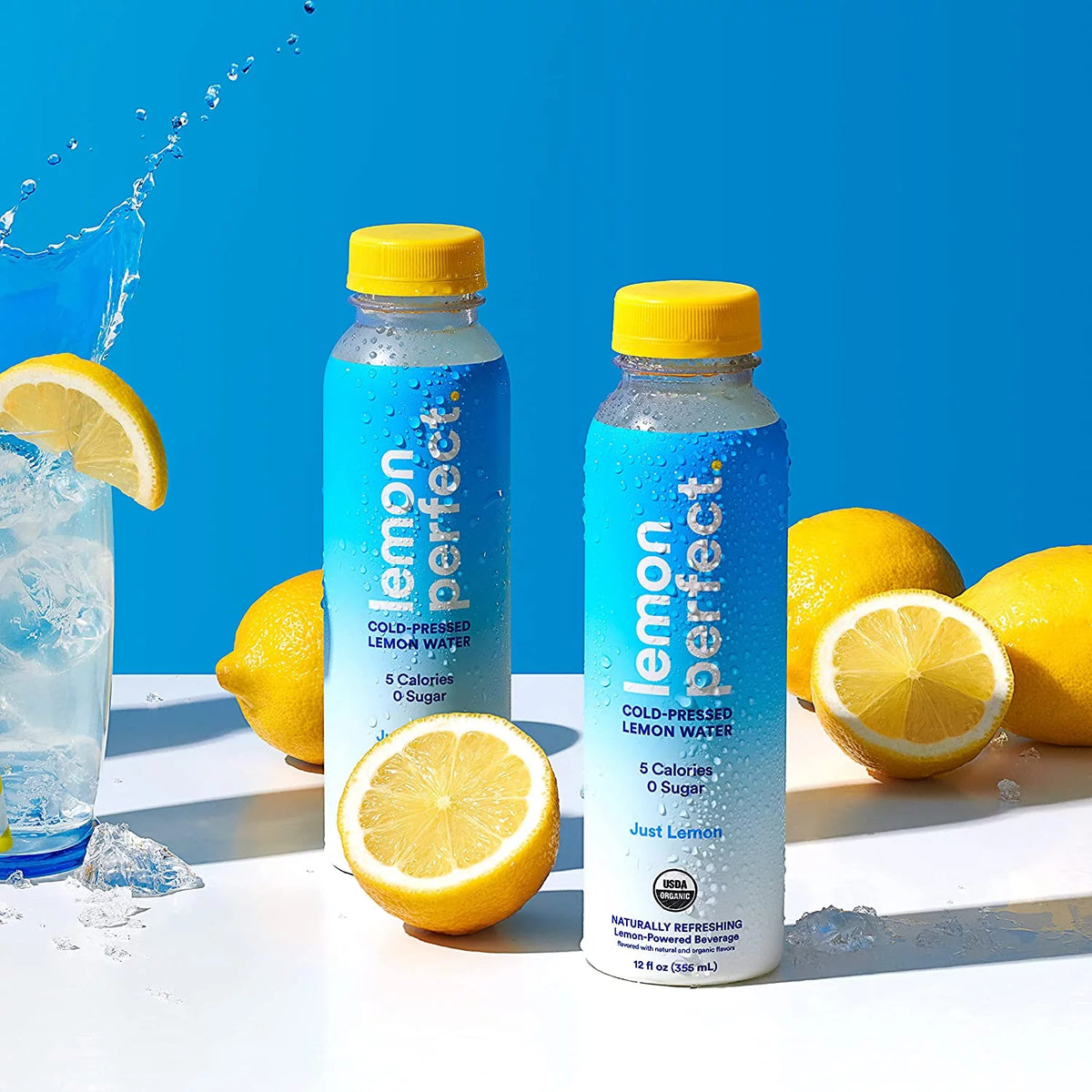 12-Pack 12 fl oz Cold-Pressed Lemon Water F579