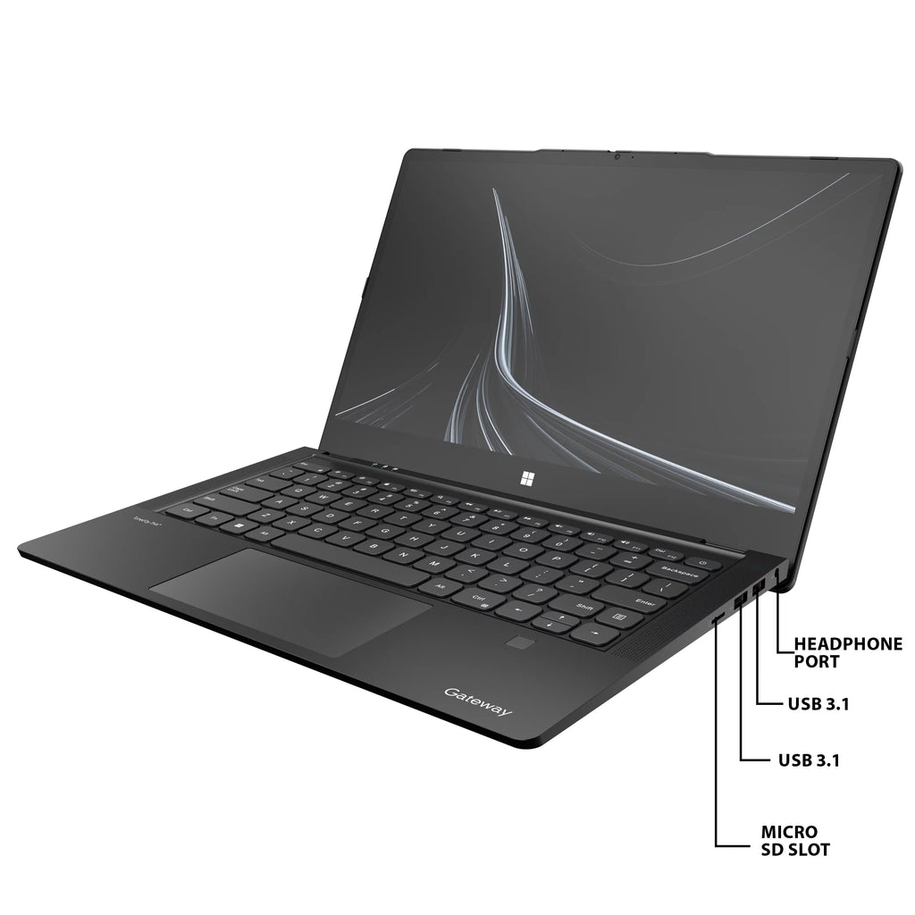 14.1" FHD Touchscreen Notebook, Intel Core i7-1255U, 8GB RAM, 512GB SSD, Windows 11, Black B9159