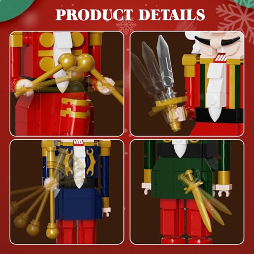 Christmas Nutcracker Building Kits, 943 PCS V104455