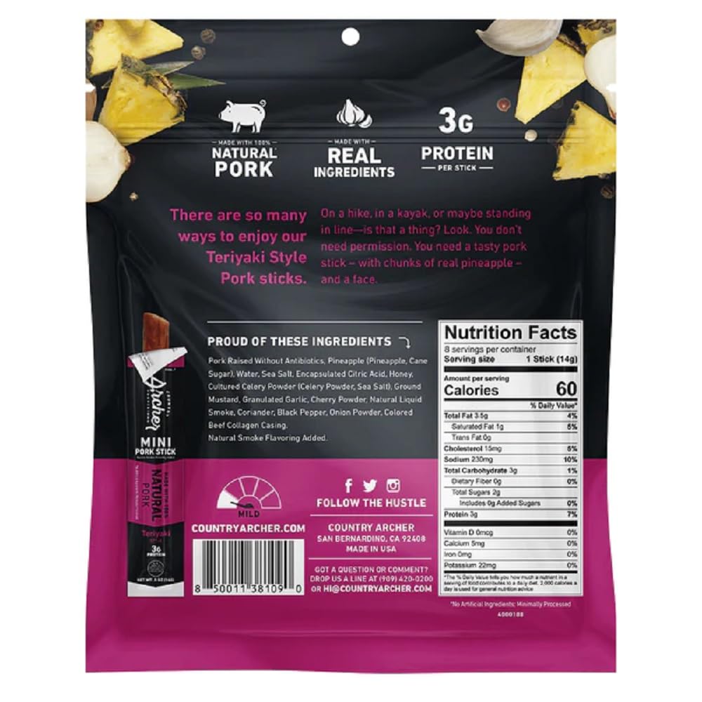 4 OZ Teriyaki Pork Sticks D514