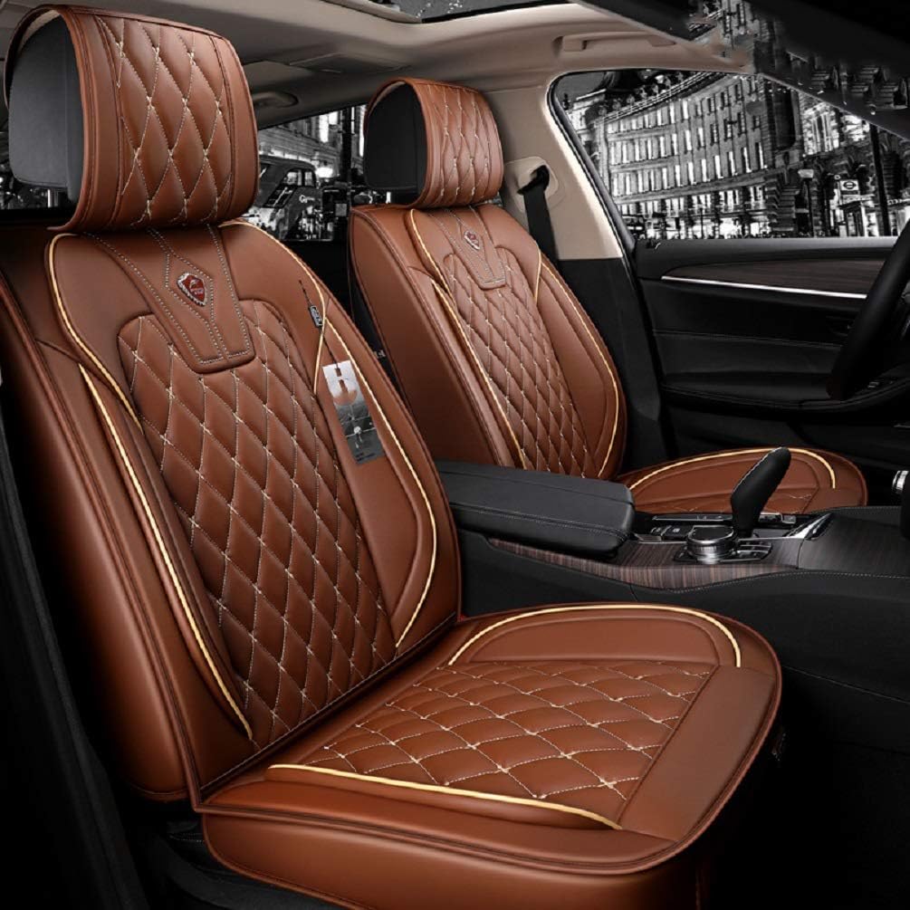 Blue PU Leather Car Seat Covers Full Set E525