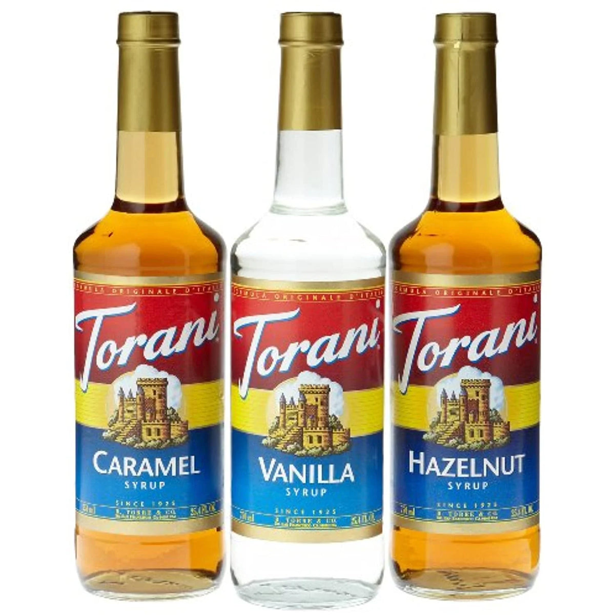 Coffee Syrup Variety Pack, 3-Count, 25.4-Ounce Bottles O93398