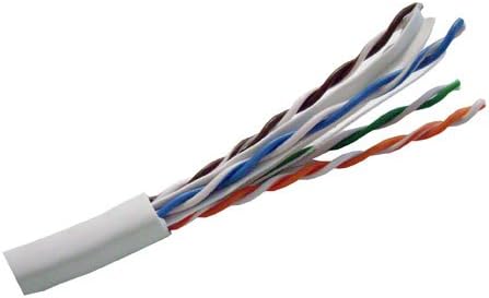 White 23 AWG Solid UTP CAT6 Bulk Cable 1000 ft X136