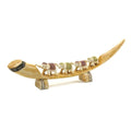 Carved Elephant Tusk Decor I86478