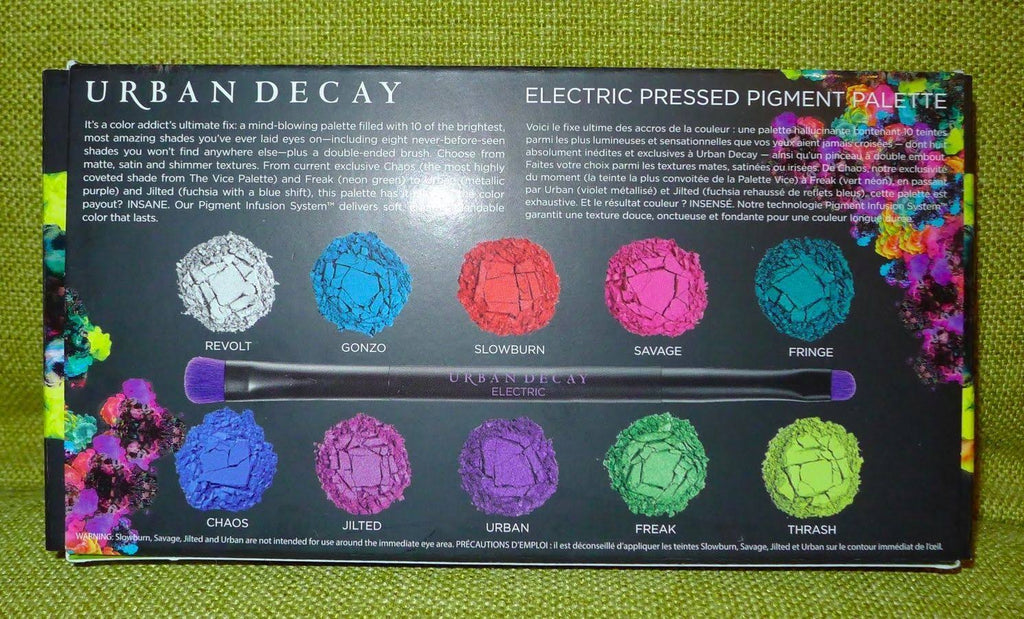 Electric Pressed Pigment Eyeshadow Palette with Brush L88700