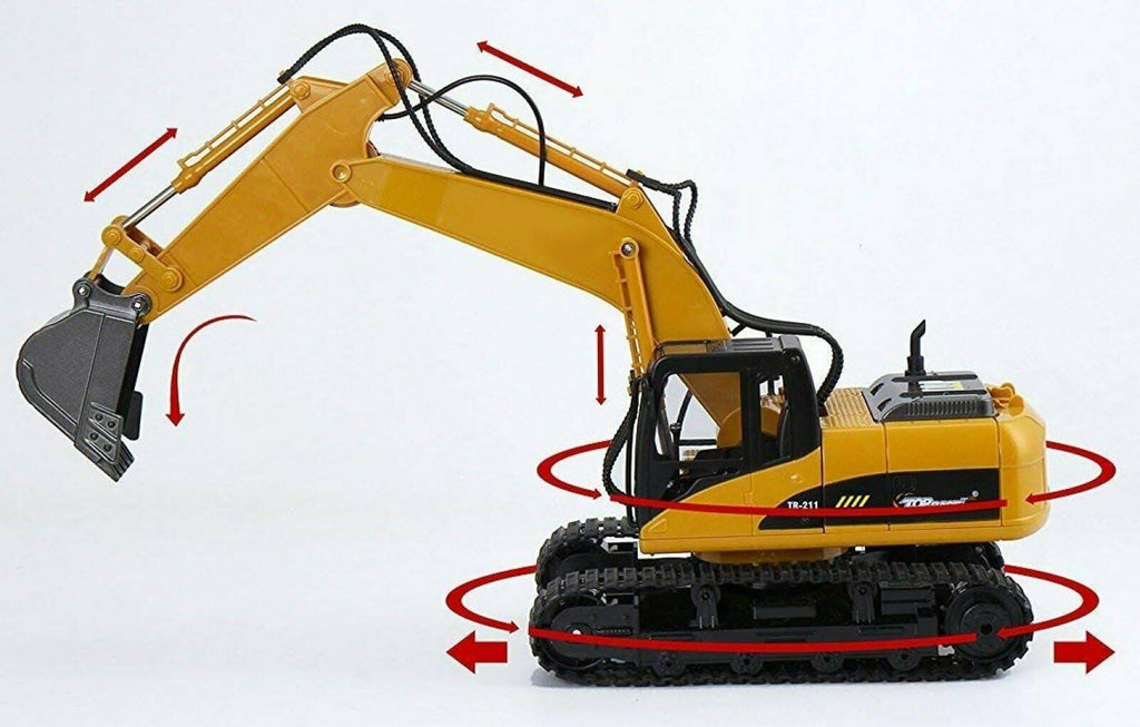 Metal Construction Toys RC Excavator Y675