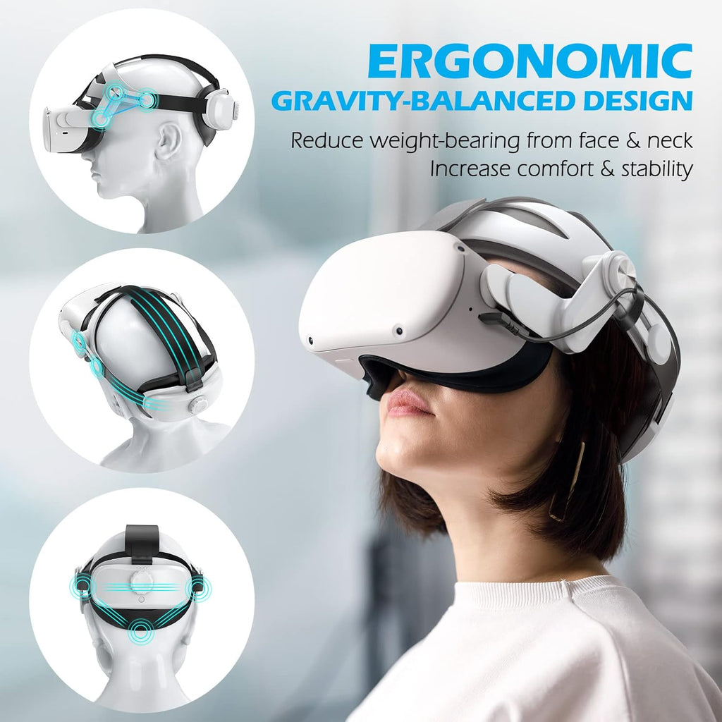 Rechargable Adjustable Head Strap for VR Headset V45277