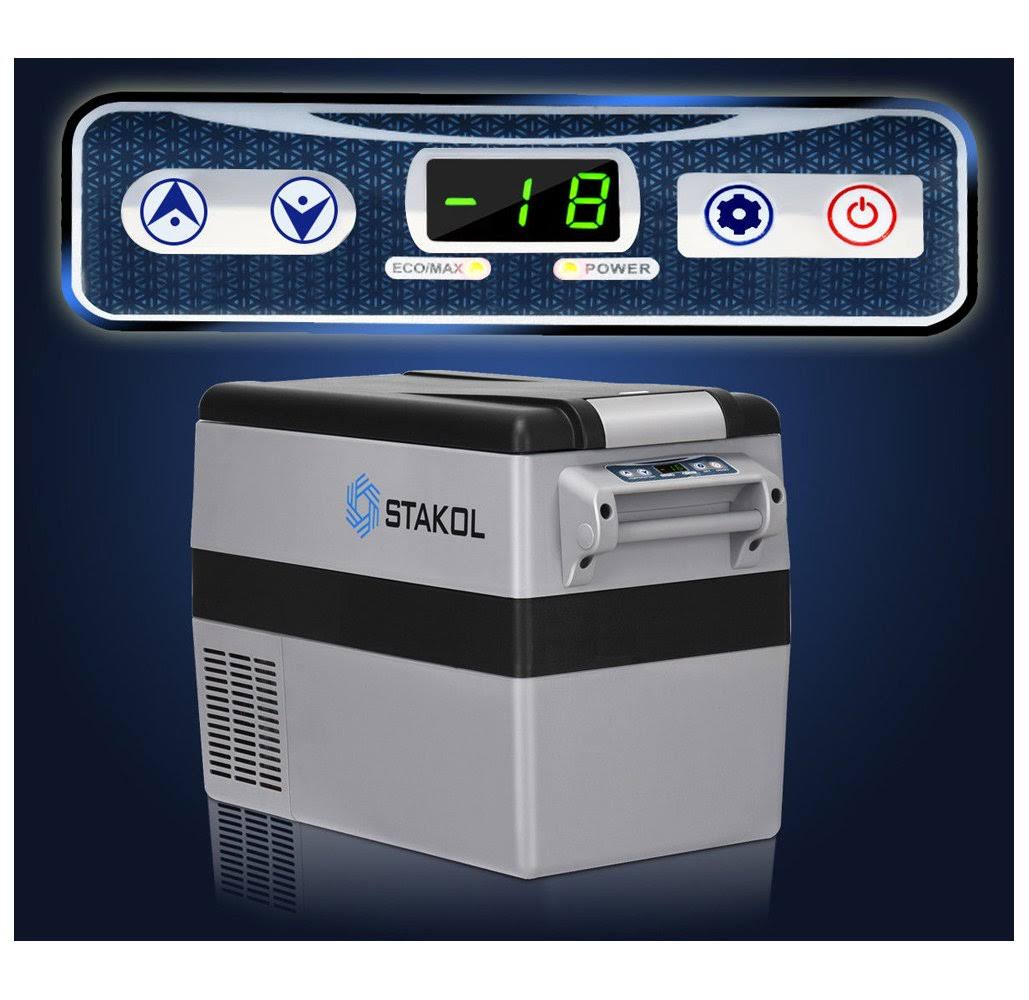 44 Quarts Portable Electric Car Cooler Refrigerator/Freezer Compressor Black Gray N763856