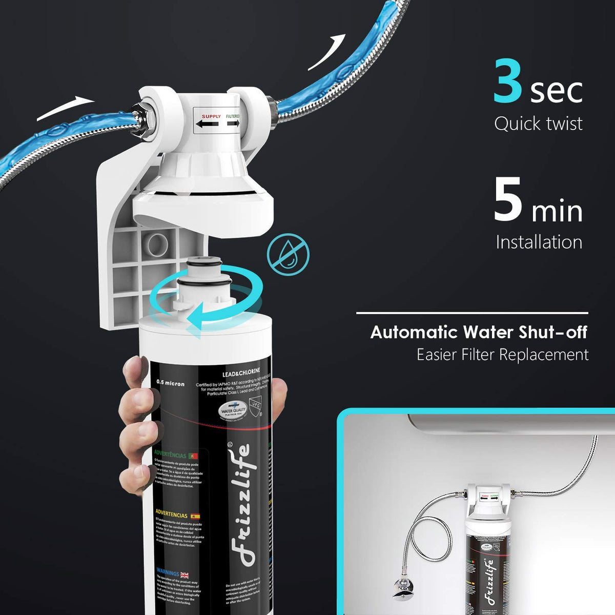 Under Sink Water Filtration System C762